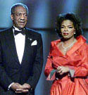 Actor Bill Cosby and talk show host Oprah Winfrey host the 2000 Essence Awards show.